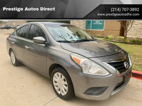 2016 Nissan Versa for sale at Prestige Autos Direct in Carrollton TX