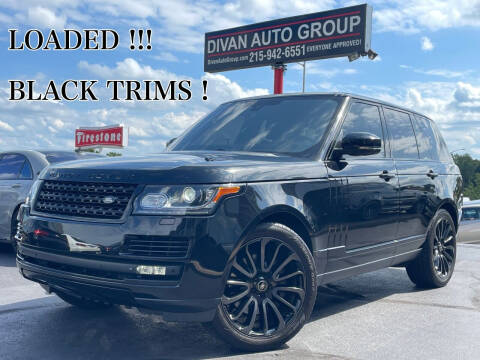 2015 Land Rover Range Rover for sale at Divan Auto Group in Feasterville Trevose PA