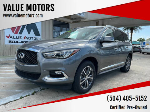2017 Infiniti QX60 for sale at VALUE MOTORS in Kenner LA