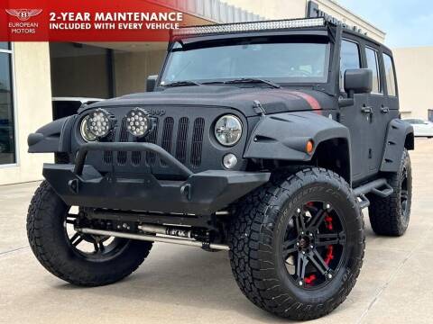 2014 Jeep Wrangler Unlimited for sale at European Motors Inc in Plano TX