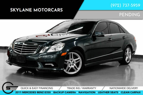 2011 Mercedes-Benz E-Class for sale at Skylane Motorcars - Pre-Owned Inventory in Carrollton TX