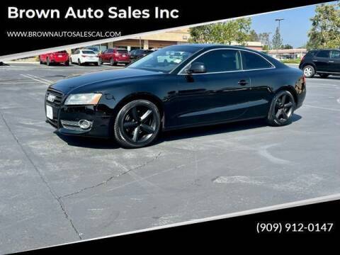 2009 Audi A5 for sale at Brown Auto Sales Inc in Upland CA
