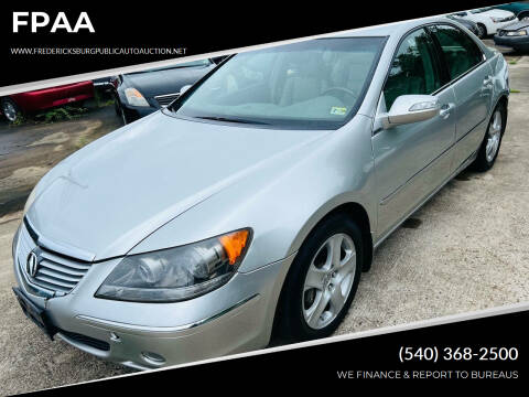 2006 Acura RL for sale at FPAA in Fredericksburg VA