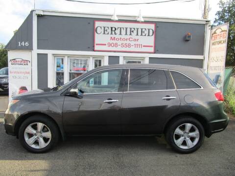 2010 Acura MDX for sale at CERTIFIED MOTORCAR LLC in Roselle Park NJ
