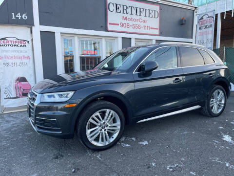 2018 Audi Q5 for sale at CERTIFIED MOTORCAR LLC in Roselle Park NJ