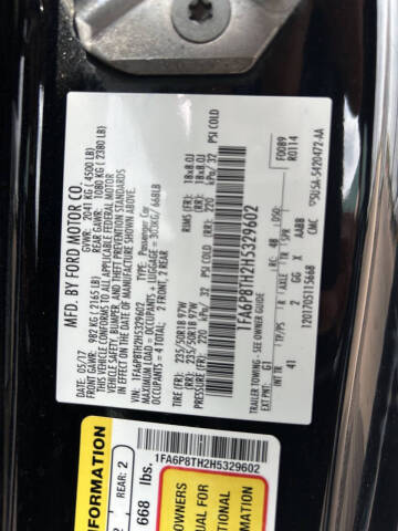 2017 Ford Mustang EcoBoost Premium