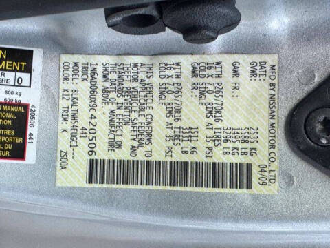 2009 Nissan Frontier SE V6