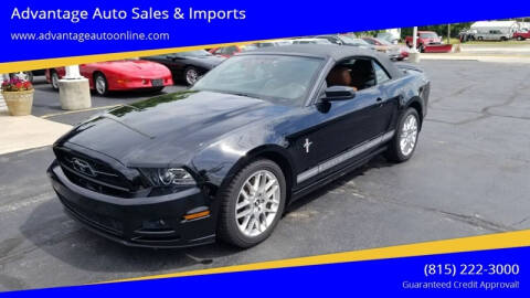 2013 Ford Mustang for sale at Advantage Auto Sales & Imports Inc in Loves Park IL