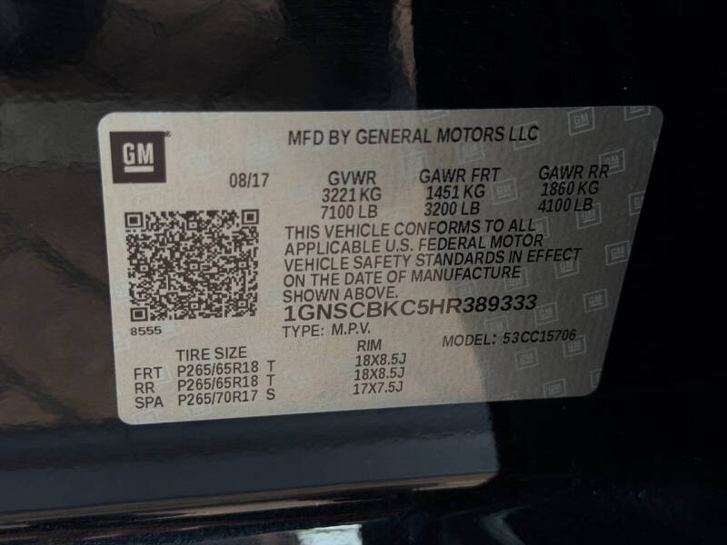 2017 Chevrolet Tahoe LT