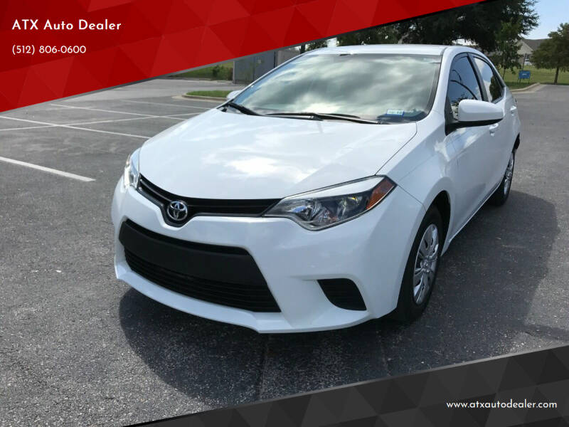 2015 Toyota Corolla for sale at ATX Auto Dealer LLC in Kyle TX