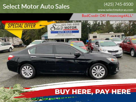 2013 Honda Accord for sale at Select Motor Auto Sales in Lynnwood WA