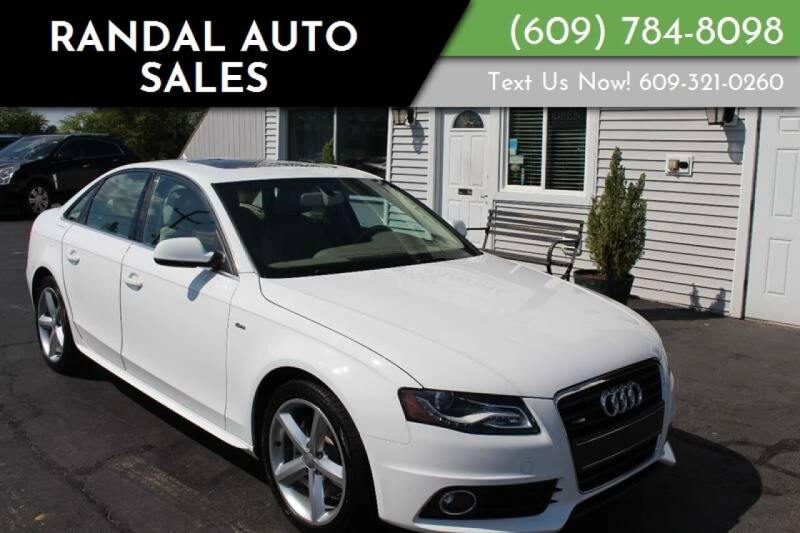 2012 Audi A4 for sale at Randal Auto Sales in Eastampton NJ