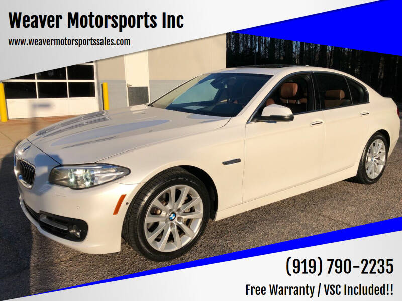 2016 BMW 5 Series for sale at Weaver Motorsports Inc in Cary NC