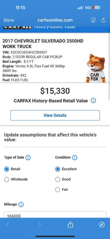 2017 Chevrolet Silverado 2500HD Work Truck