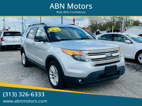 2012 Ford Explorer for sale at ABN Motors in Redford MI