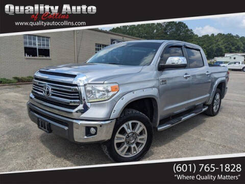 2016 Toyota Tundra for sale at Quality Auto of Collins in Collins MS