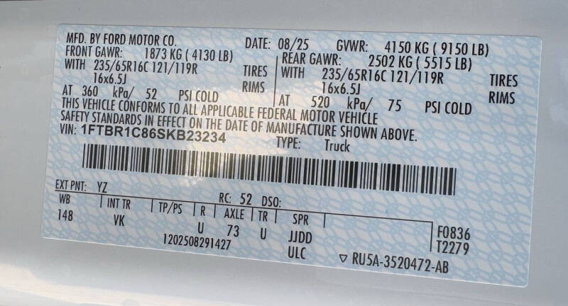 2025 Ford Transit 250