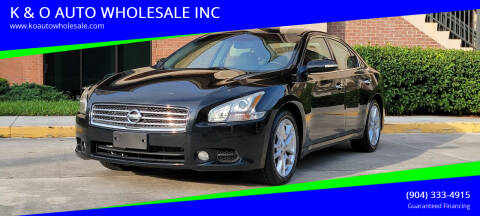 2011 Nissan Maxima for sale at K & O AUTO WHOLESALE INC in Jacksonville FL