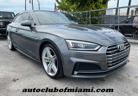 2019 Audi A5 for sale at AUTO CLUB OF MIAMI, INC in Miami FL