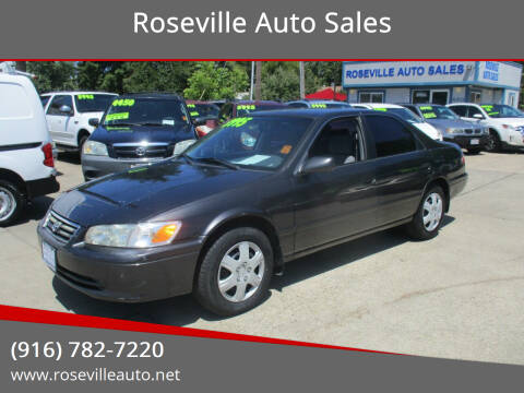 2001 Toyota Camry for sale at Roseville Auto Sales in Roseville CA