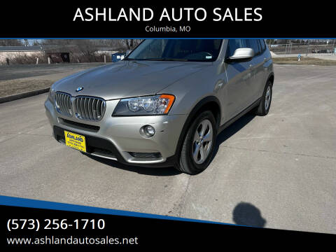 2012 BMW X3 for sale at ASHLAND AUTO SALES in Columbia MO
