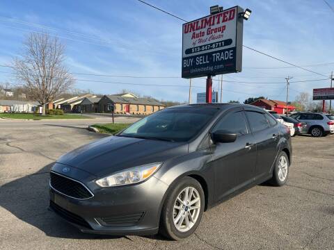 2018 Ford Focus for sale at Unlimited Auto Group in West Chester OH