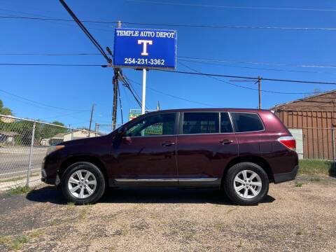 2013 Toyota Highlander for sale at Temple Auto Depot in Temple TX