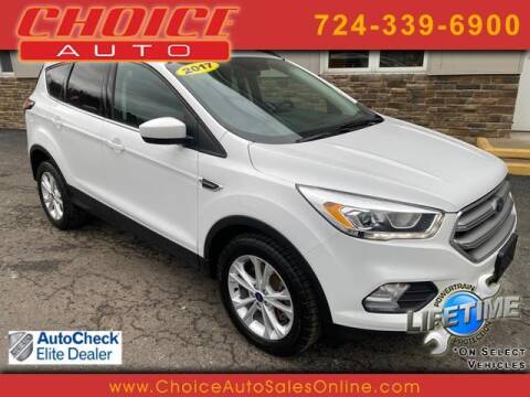 2017 Ford Escape for sale at CHOICE AUTO SALES in Murrysville PA