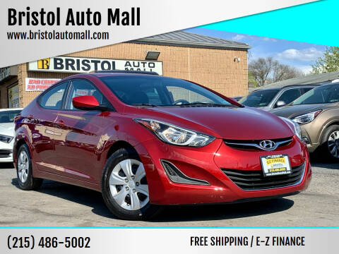 2016 Hyundai Elantra for sale at Bristol Auto Mall in Levittown PA