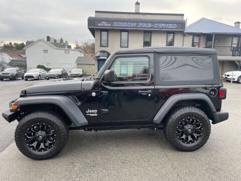 2018 Jeep Wrangler for sale at Sisson Pre-Owned in Uniontown PA