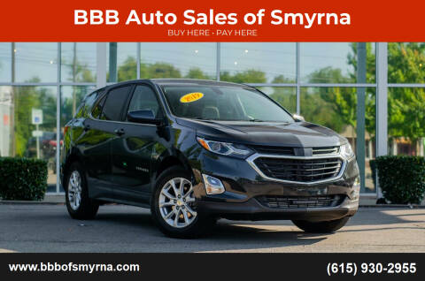 2019 Chevrolet Equinox for sale at BBB Auto Sales of Smyrna in Smyrna TN