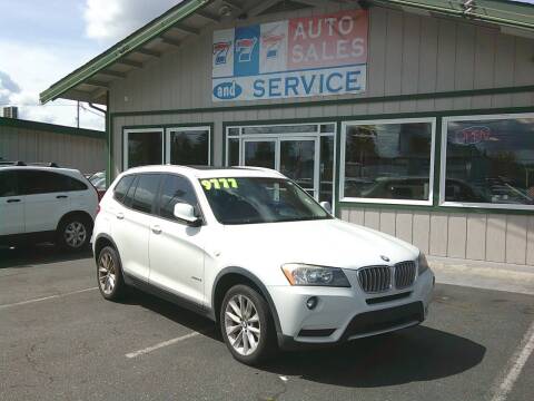 2013 BMW X3 for sale at 777 Auto Sales and Service in Tacoma WA