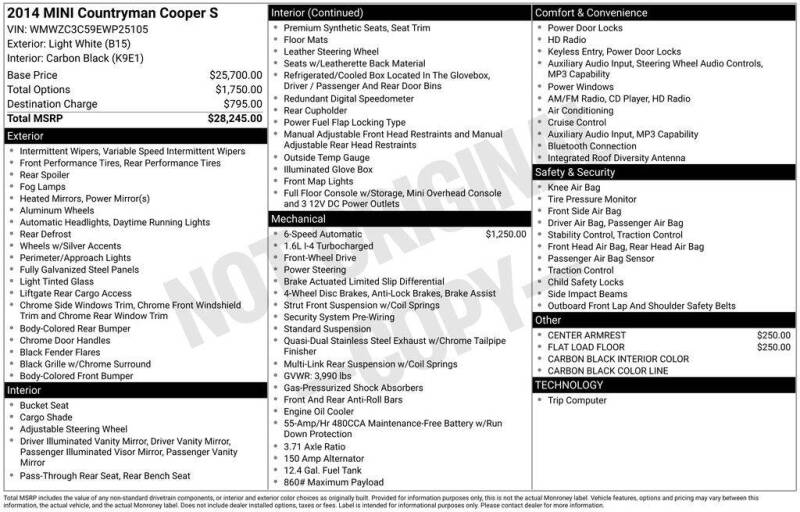 2014 MINI Countryman Cooper S