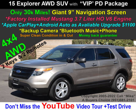 2015 Ford Explorer for sale at A Buyers Choice in Jurupa Valley CA
