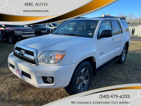 2007 Toyota 4Runner for sale at MBL Auto & TRUCKS in Woodford VA