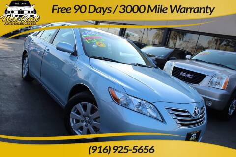2008 Toyota Camry Hybrid for sale at West Coast Auto Sales Center in Sacramento CA
