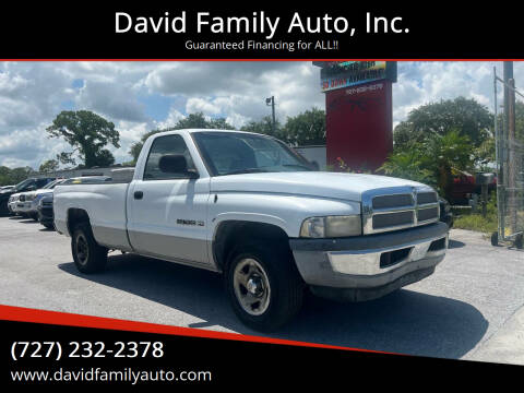 2001 Dodge Ram 1500 for sale at David Family Auto, Inc. in New Port Richey FL