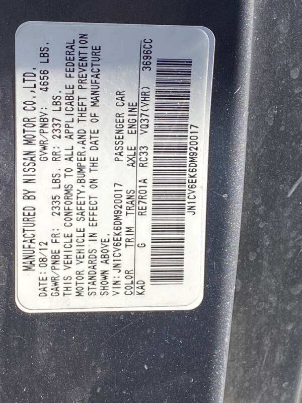 2013 Infiniti G37 Coupe Journey