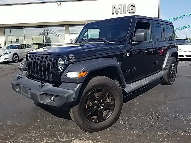 Used 2020 Jeep Wrangler Unlimited Altitude with VIN 1C4HJXDN8LW184667 for sale in Bellefontaine, OH