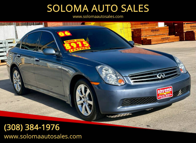 2006 Infiniti G35 for sale at SOLOMA AUTO SALES in Grand Island NE