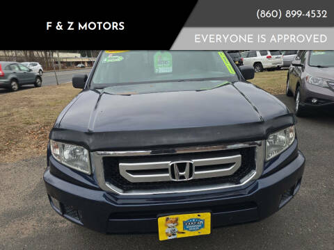 2009 Honda Ridgeline for sale at F & Z MOTORS in Vernon Rockville CT