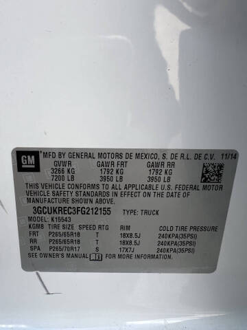 2015 Chevrolet Silverado 1500 LT Z71