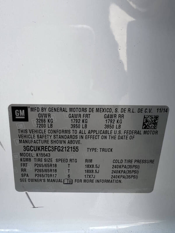 2015 Chevrolet Silverado 1500 LT Z71