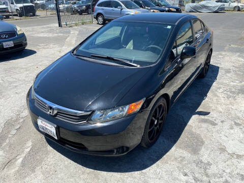 2012 Honda Civic for sale at 101 Auto Sales in Sacramento CA