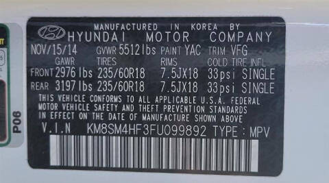 2015 Hyundai Santa Fe GLS