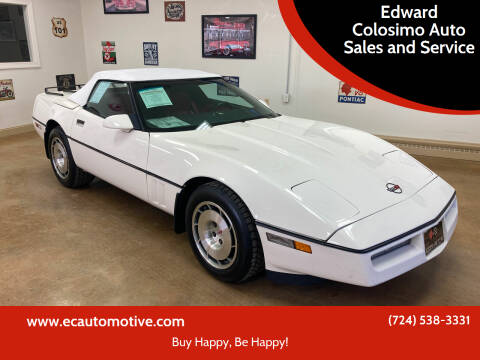 1987 Chevrolet Corvette for sale at Edward Colosimo Auto Sales and Service in Evans City PA