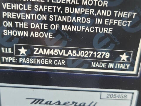 2018 Maserati GranTurismo MC