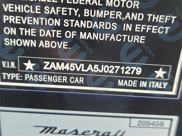 2018 Maserati GranTurismo MC