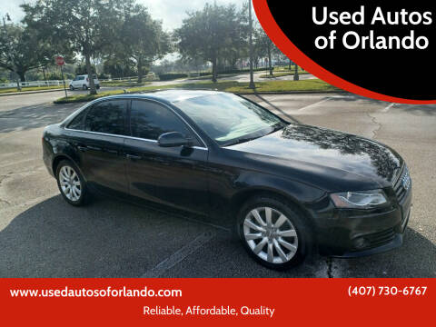 2012 Audi A4 for sale at Used Autos of Orlando in Orlando FL