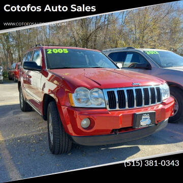 2005 Jeep Grand Cherokee for sale at Cotofos Auto Sales in Des Moines IA